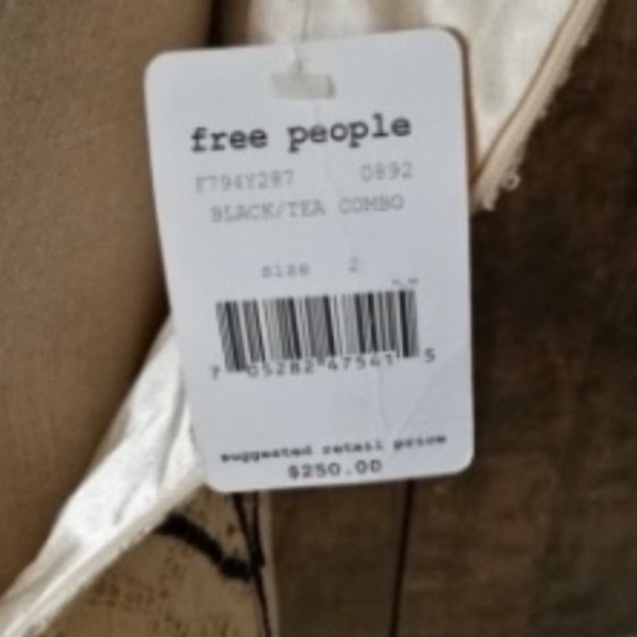 Free People Lace Black Tea Coquette Mini Dress 💕 - Picture 7 of 7